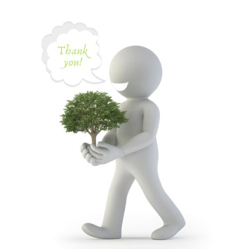 Person Thanking Tree