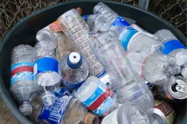 Plastic Bottles in Garbage