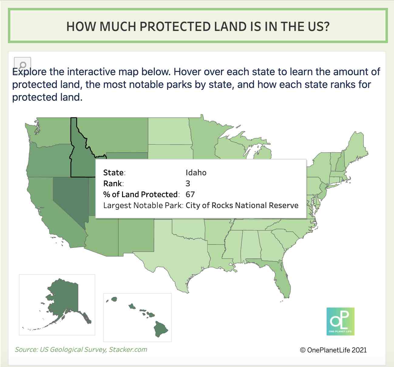 OPL Insight-Protected Land By State