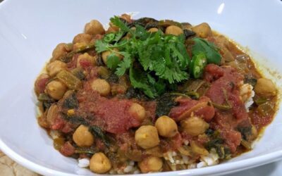 Indian-inspired Chana Marsala with Spinach