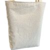 Foldable Tote Bag in Neutral Tan Cotton - Image 4