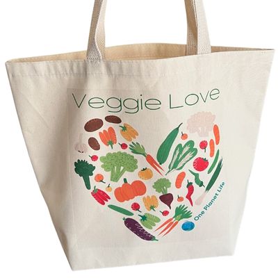 Veggie Love Canvas Tote Bag