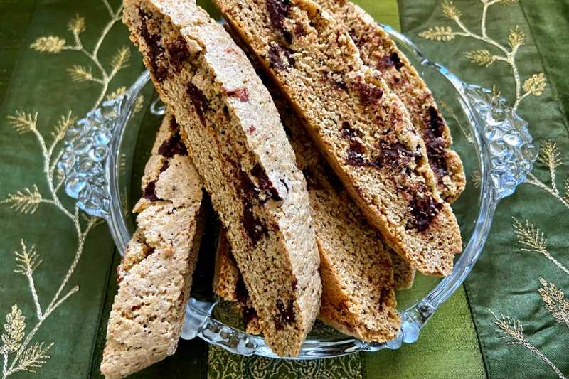 Chocolate Chip and Coffee Biscotti