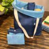 OPL Marine Blue Foldable Tote Bag