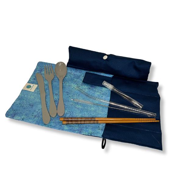 OPL Exclusive Travel Utensils Set in Cloth Pouch
