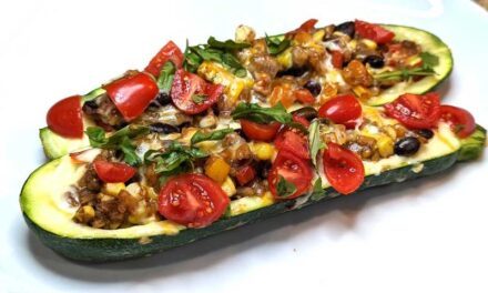 Cheesy Mexican Zucchini Boats