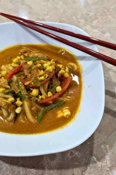 Coconut Curry Udon Noodles