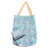 Aqua Marine side of Marine Blue Foldable Tote Bag