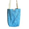 Expanded Aqua Marine Side of OPL Foldable Tote Bag