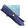 Aqua Marine Side of Foldable Tote with Matching OPL Utensils Set