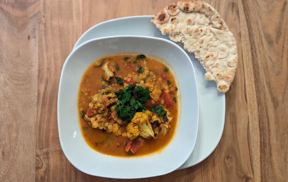 Red Lentil and Cauliflower Dal