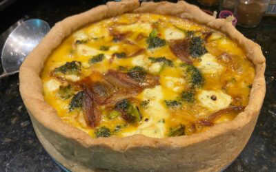 Broccoli, Shallot, and Sun-Dried Tomato Quiche