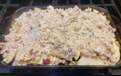 Apple and Dried Cranberry Crisp