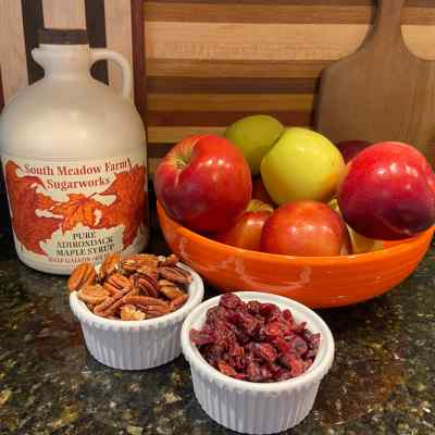 Apple and Dried Cranberry Crisp