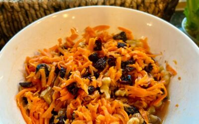 Carrot and Dried Fruit Salad with Walnuts